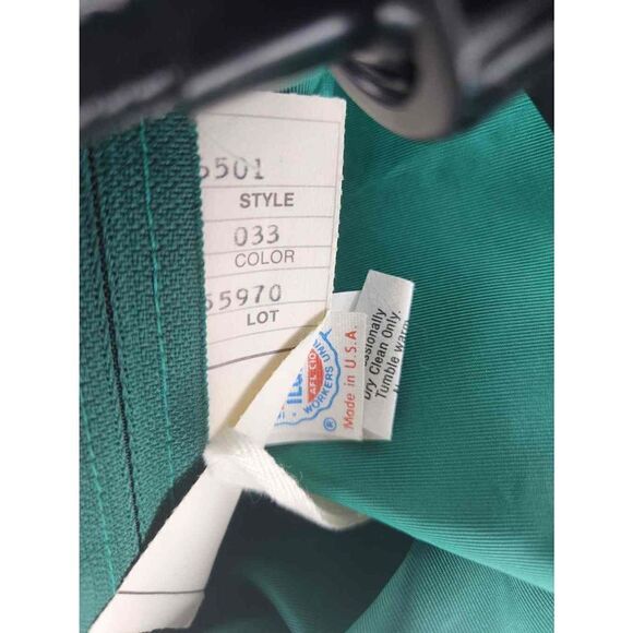 80s Does 50s Full Skirt Off the Shoulder Emerld Green Party Dress Holiday Christ - Picture 13 of 14